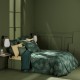 Garnier-Thiébaut - Ensemble Housse de couette + 2 Taies en satin de coton90 fils/cm² Barbara Vert