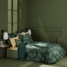 Garnier-Thiébaut - Ensemble Housse de couette + 2 Taies en satin de coton90 fils/cm² Barbara Vert