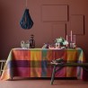 Nappe enduite sur mesure Mille Rainures Flamboyant, laize 155cm, Garnier-Thiébaut