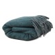 Plaid laine/autres fibres Duetto Canard 130x170cm, Garnier-Thiébaut