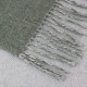 Plaid laine/autres fibres Duetto Lichen 130x170cm, Garnier-Thiébaut