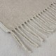 Plaid laine/autres fibres Duetto Naturel 130x170cm, Garnier-Thiébaut