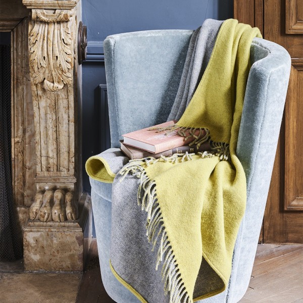 Plaids laine/autres fibres Duetto 130x170cm, Garnier-Thiébaut