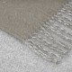 Plaid laine/autres fibres Duetto Mocca 130x170cm, Garnier-Thiébaut