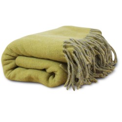 Plaid laine/autres fibres Duetto Limoni 130x170cm, Garnier-Thiébaut
