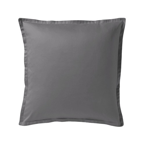 Alexandre Turpault - Taie d'oreiller carrée unie en satin de coton Bio 120 fils/cm² Teophile Météore 	