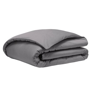 Alexandre Turpault - Parure de lit unie en satin de coton Bio 120 fils/cm² Teophile Météore 2