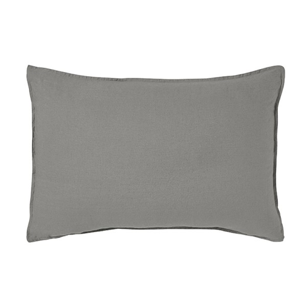 Nouvelle Vague Galet, Taie rectangle en lin lavé français Alexandre Turpault
