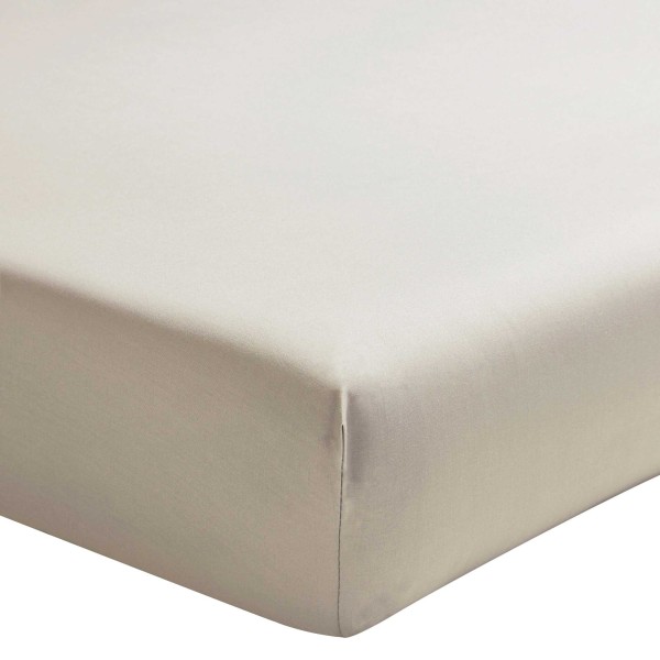 Drap housse uni en percale de coton Première Lin