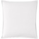 Taie d'oreiller carrée en percale de coton unie Première Blanc, Essix
