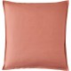 Taie d'oreiller carrée en percale de coton unie Première Corail, Essix