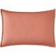 Taie d'oreiller rectangle en percale de coton unie Première Corail, Essix