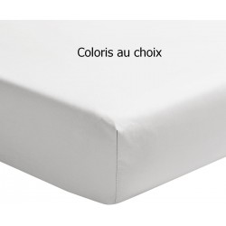 drap housse, linge de lit, satin de coton, uni, haut de gamme, 120fils