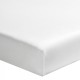 Drap housse uni Première Blanc en percale de coton 80 fils/cm², Essix