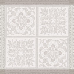 Serviettes de table jacquard pur lin Harmonie Beige, Garnier-Thiébaut