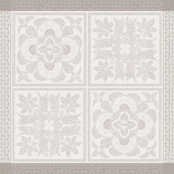 Serviettes de table jacquard pur lin Harmonie Beige, Garnier-Thiébaut