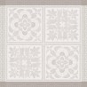 Serviettes de table jacquard pur lin Harmonie Beige, Garnier-Thiébaut
