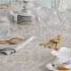 Nappe de table jacquard pur lin Harmonie Beige, Garnier-Thiébaut