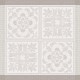 Serviettes de table jacquard pur lin Harmonie Beige, Garnier-Thiébaut