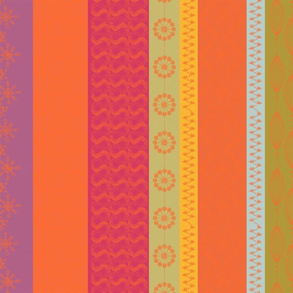 Serviettes de table Mille Broderies Samba, Garnier-Thiébaut