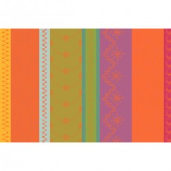 Set de table enduit Mille Broderies Samba, Garnier-Thiébaut