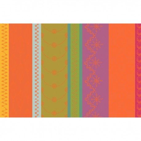 Set de table enduit Mille Broderies Samba, Garnier-Thiébaut