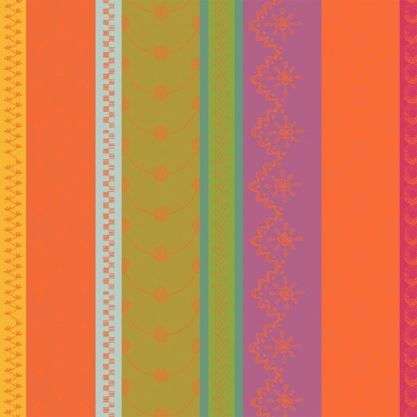 Serviettes de table Mille Broderies Samba, Garnier-Thiébaut