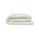  Housse de couette unie en satin de coton 120 fils/cm² Ava Vert d'eau