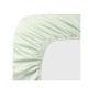 Drap housse uni Bonnets 30cm en satin de coton 120 fils/cm² Ava Vert d'eau