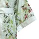 Garnier-Thiébaut - Kimono long en satin de coton 120 fils/cm² Foliage Vert d'eau