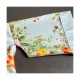 Kimono court imprimé en satin de coton 120 fils/cm² Primavera Vert d'eau, Garnier-Thiébaut