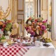 Nappe à carreaux Bistrot Français Rouge, Le Jacquard Français