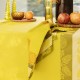 Tissu enduit nappes Mumbai Safran, laize 180cm, Le Jacquard Français