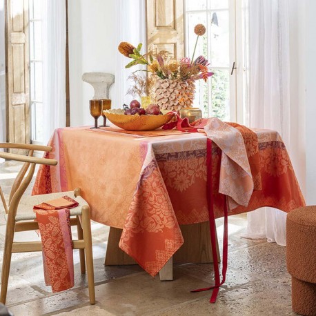 Nappe jacquard coton Mumbai Marigold, Le Jacquard Français