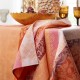 Nappe enduite sur mesure Mumbai Marigold, laize 180cm, Le Jacquard Français