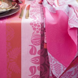 Nappe Mumbai Fuchsia, Le Jacquard Français