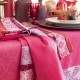 Serviettes de table Mumbai Fuchsia, Le Jacquard Français