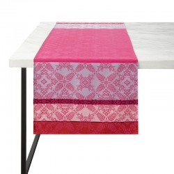 Chemin de table Mumbai Fuchsia, Le Jacquard Français