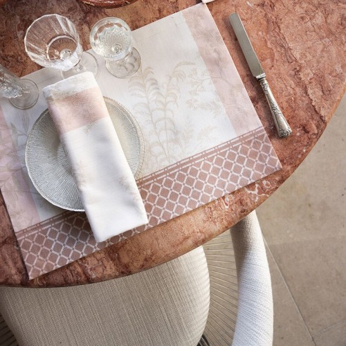Set de table anti tache Jardin d'Eden Chair, Le Jacquard Français 