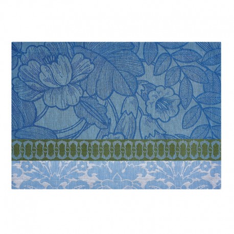 Set de table antitache pur lin Escapade tropicale Perroquet, Le Jacquard Français 