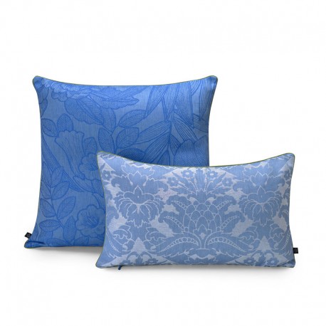 Housses de coussin pur lin Escapade tropicale Perroquet, Le Jacquard Français