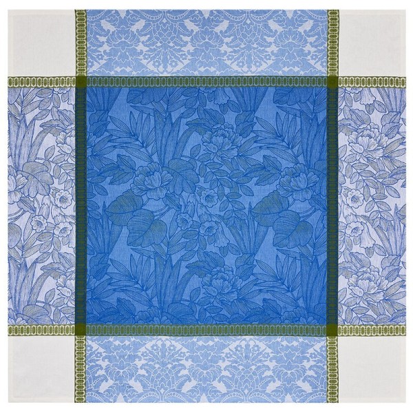 Nappes pur lin Escapade tropicale Perroquet, Le Jacquard Français