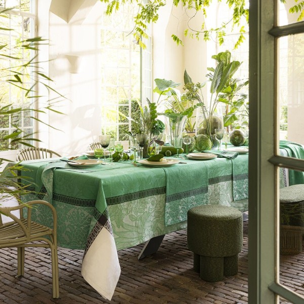 Nappes Escapade tropicale Caméléon , Le Jacquard Français