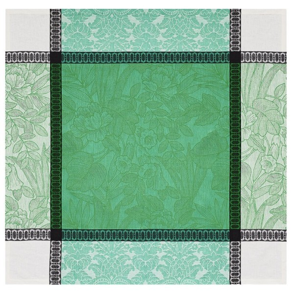 Nappes pur lin Escapade tropicale Caméléon, Le Jacquard Français