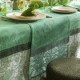 Chemin de table pur lin Escapade tropicale Caméléon, Le Jacquard Français