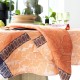 Nappes de table pur lin Escapade tropicale Goyave, Le Jacquard Français