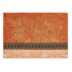 Set de table antitache pur lin Escapade tropicale Goyave, Le Jacquard Français 