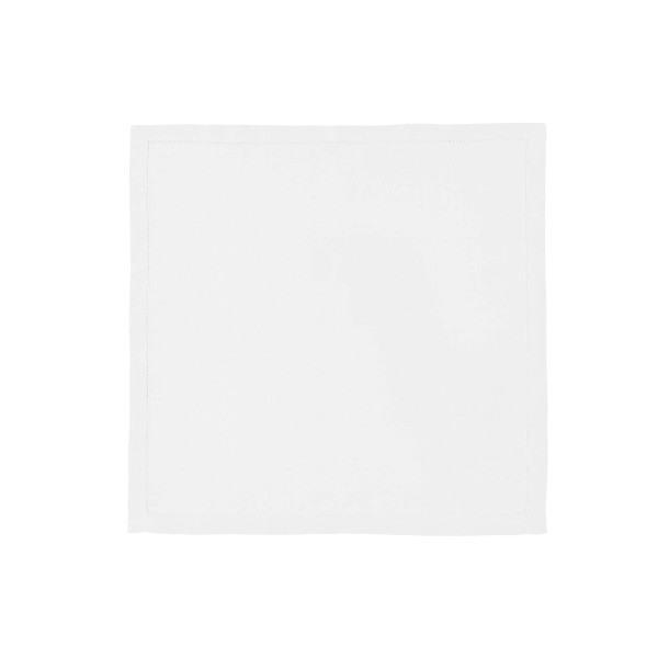 Serviettes de table Florence Blanc pur lin antitache, Alexandre Turpault