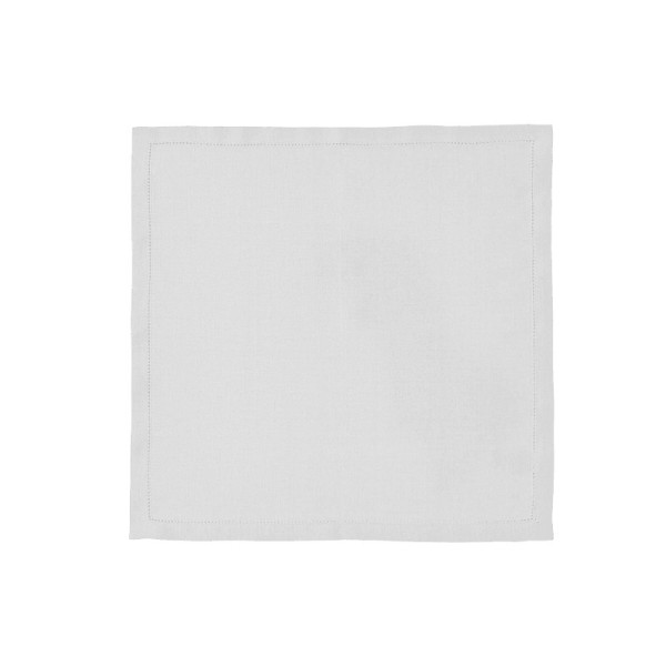 Serviettes de table pur lin uni Florence Argent, Alexandre Turpault