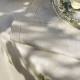 Nappe antitache pur lin uni brodé Infusion Naturel, Alexandre Turpault